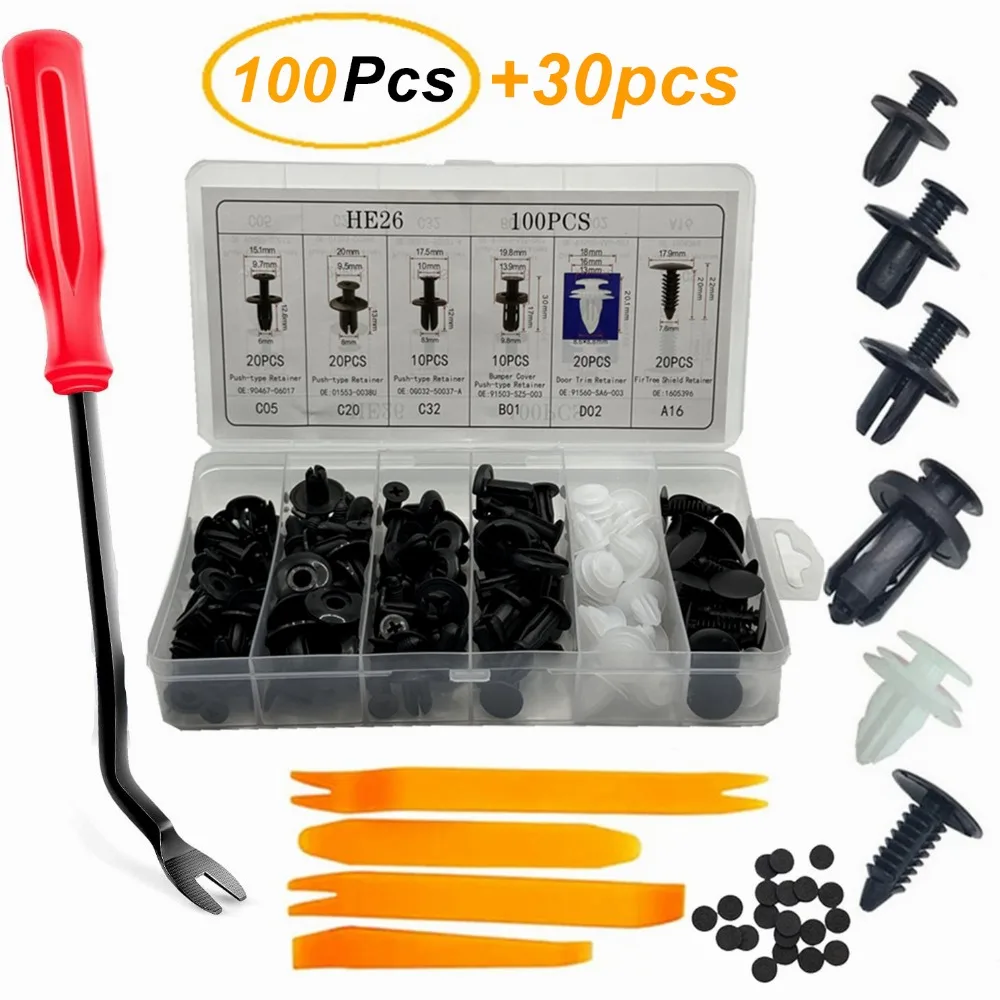 New 100pcs Car Plastic Clips F - Rivet Setter Tool ulasan dan harga