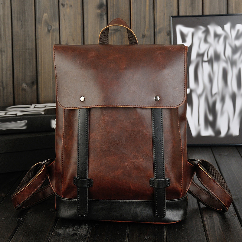 Men Vintage Leather Backpack 1 - Leather Work Rucksack Mens ulasan dan harga