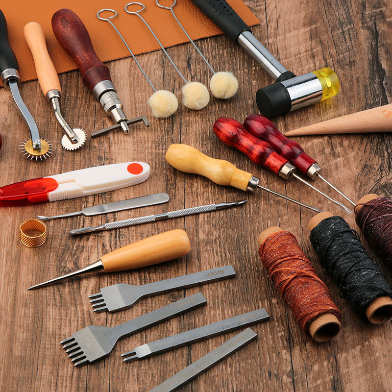 Leather Craft Tool Kit Leather - Groover Stitching Tool ulasan dan harga