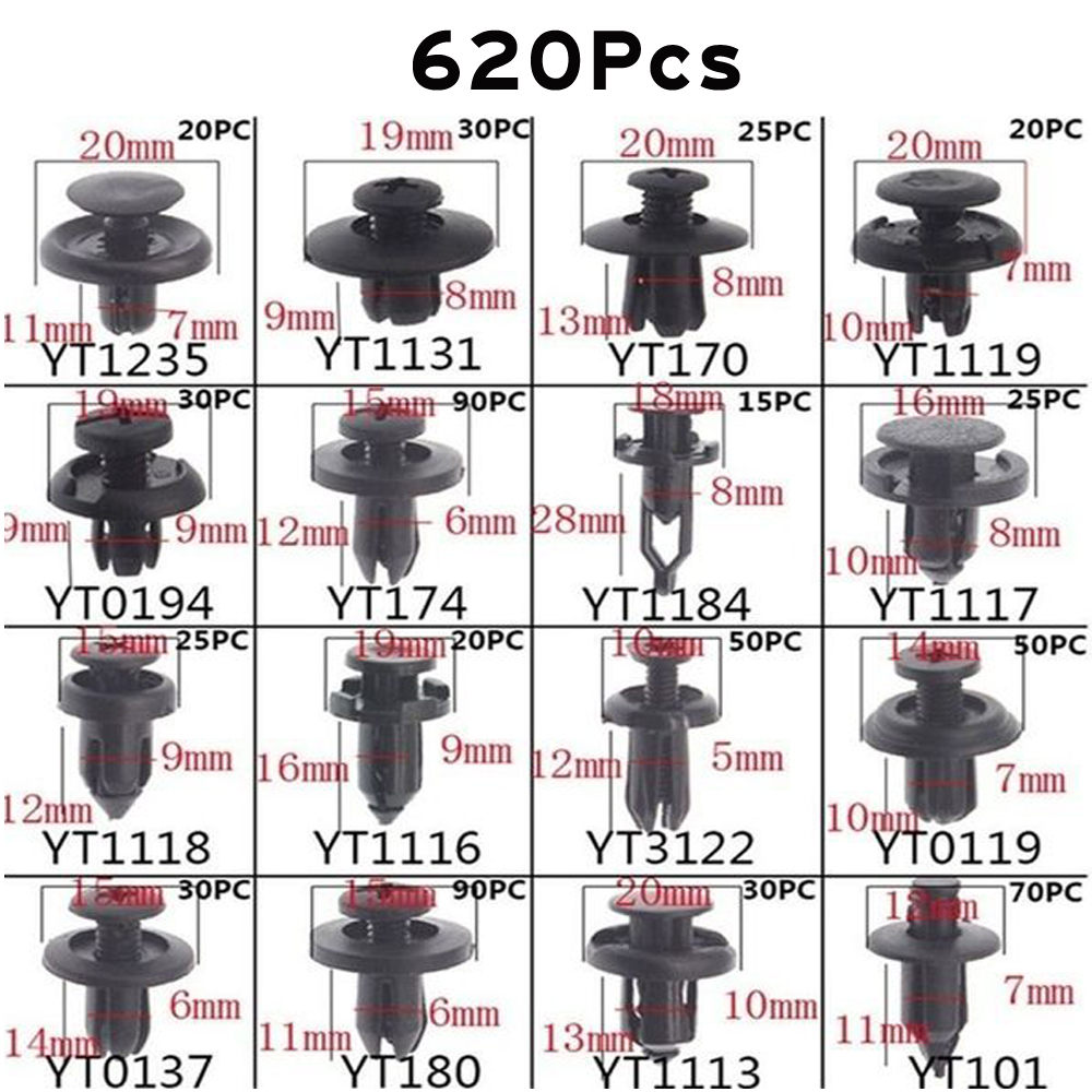 Mixed Size Car Plastic Retaine - Rivet Setter Tool ulasan dan harga